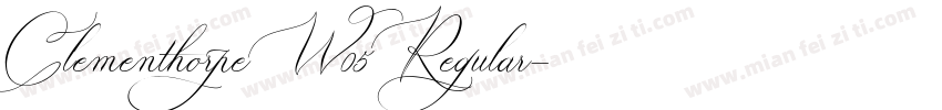 Clementhorpe W05 Regular字体转换